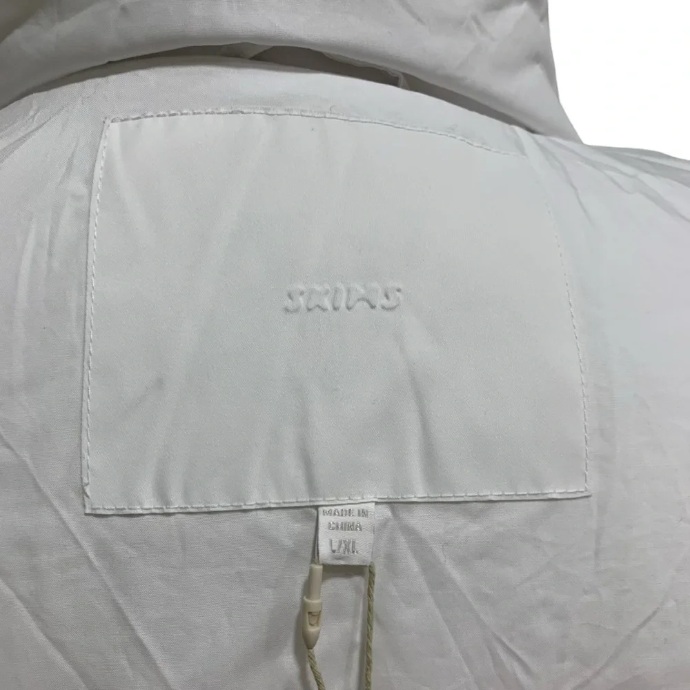 Skims Cotton Duvet Robe in Marble White by Kim Kardashian Women’s Size Large